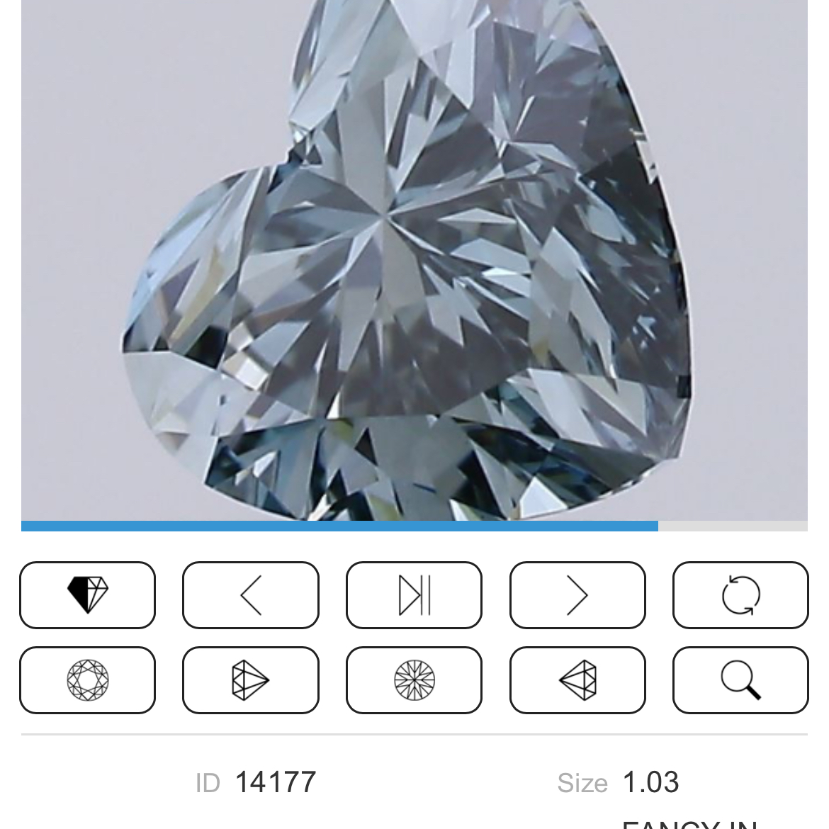 1.03 ct. heart Lab Grown Diamond front image