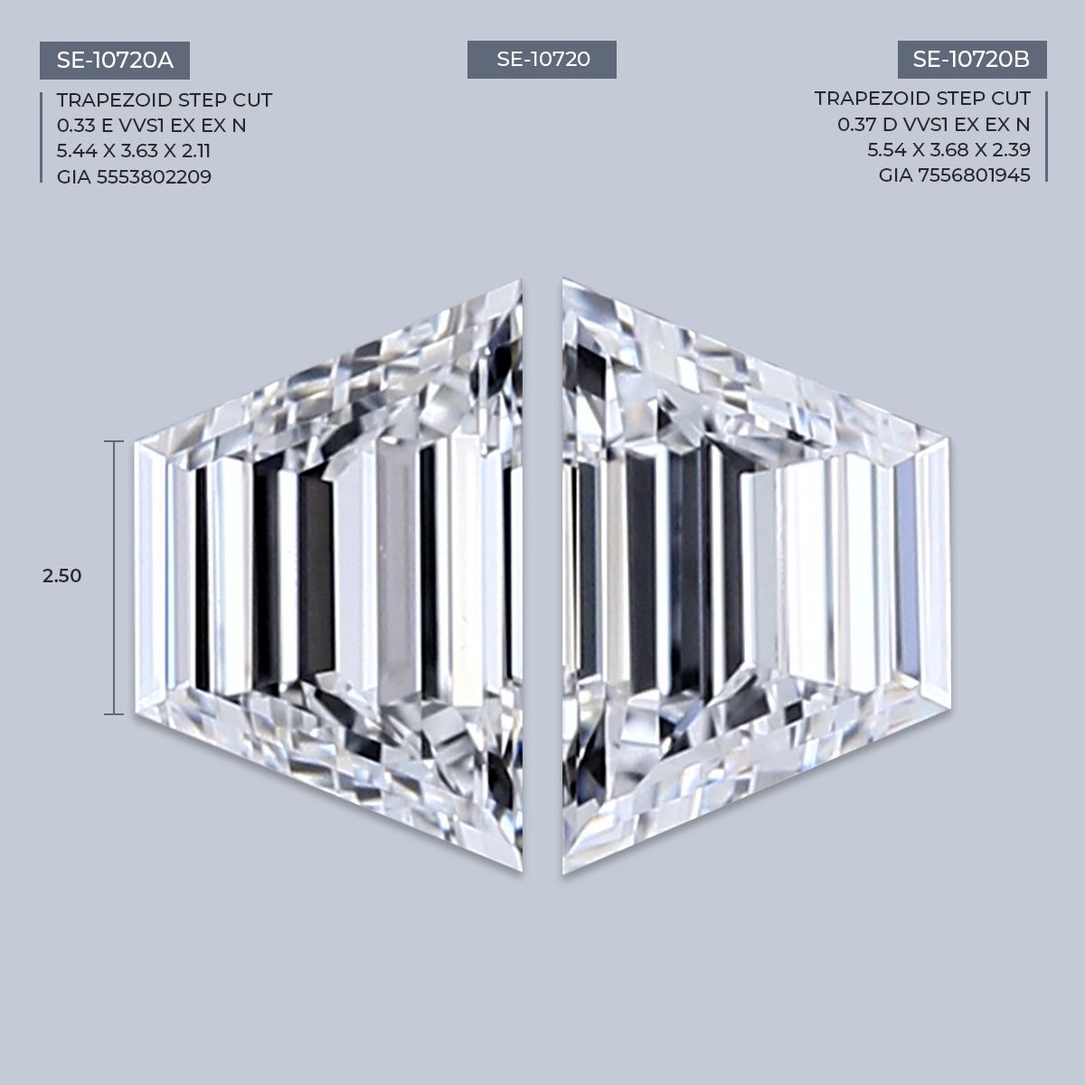 0.33 ct Trapezoid Diamond