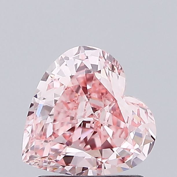 1.0 CT Fancy Vivid Pink HEART