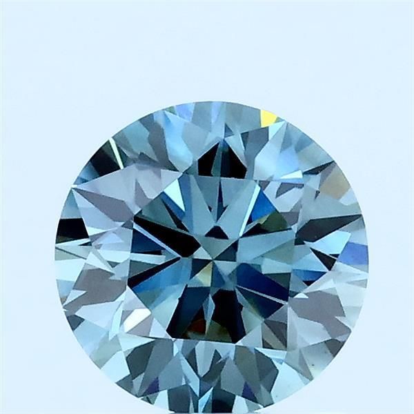 1.03 CT Fancy Intense Greenish Blue ROUND