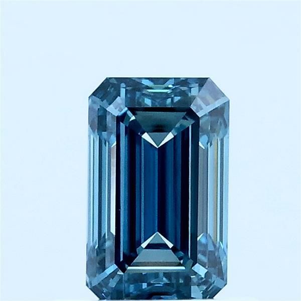 0.79 CT Fancy Vivid Greenish Blue EMERALD