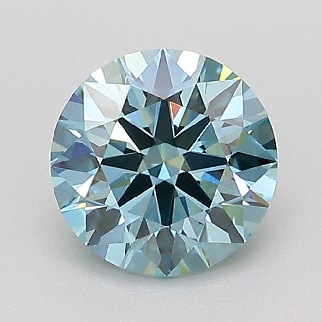 1.09 CT Fancy Vivid Green Blue ROUND