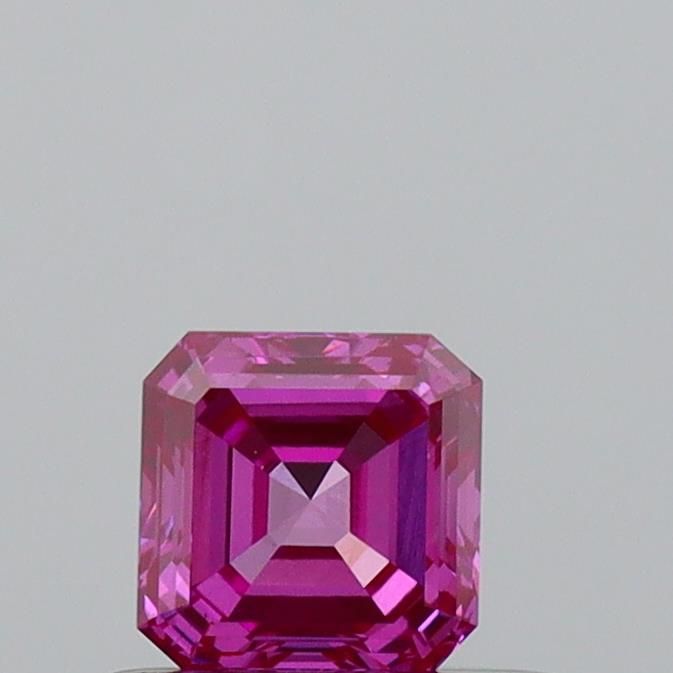 0.36 CT Fancy Vivid Pink ASSCHER