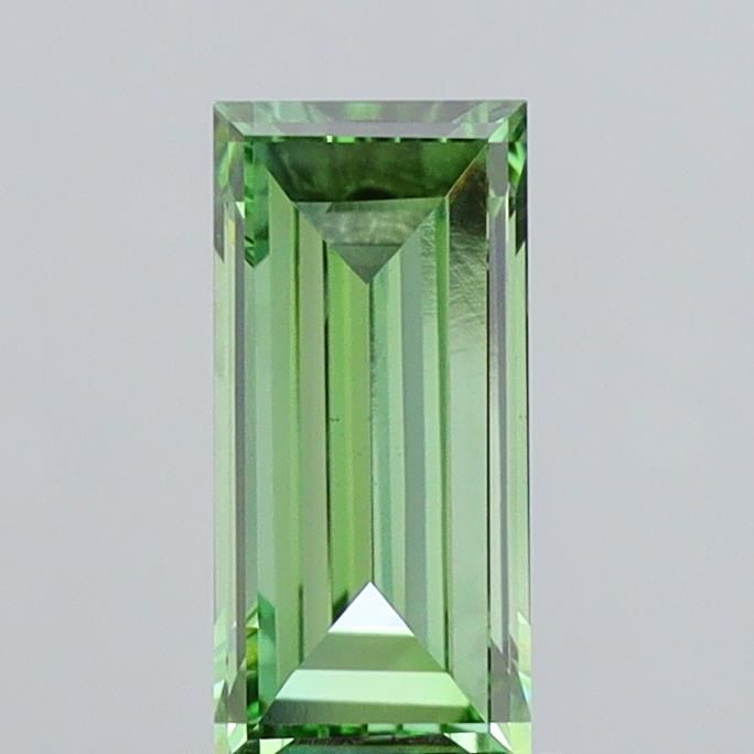 1.3 CT Fancy Vivid Green BAGUETTE