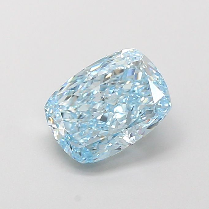 1.57 CT Fancy Vivid Blue CUSHION MODIFIED