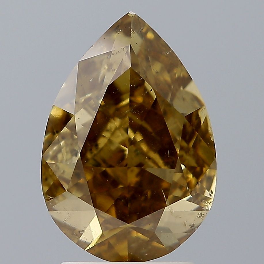 Diament 2.36 ct Fancy Dark Brown Yellow/I1