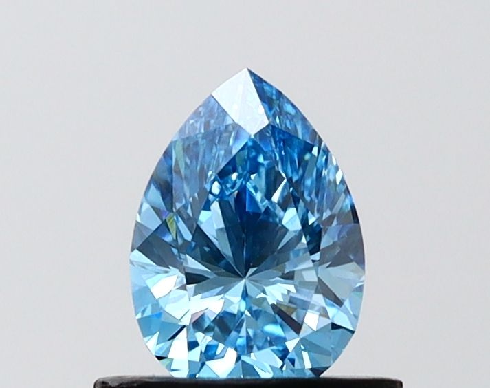 0.68 CT Fancy Vivid Blue PEAR