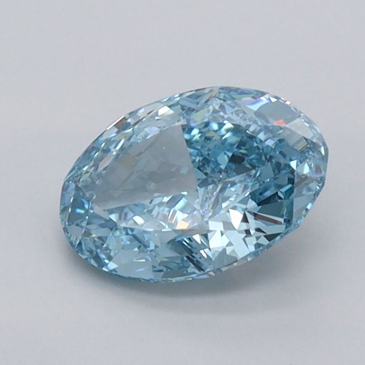 1.04 CT Fancy Vivid Blue OVAL