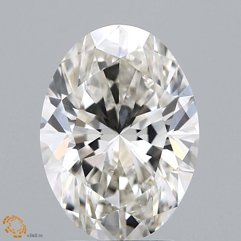 3.02 ct. oval Lab Grown Diamond front image