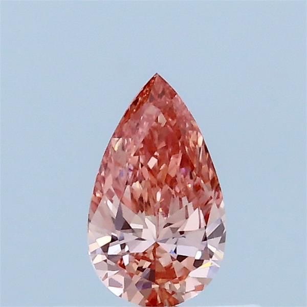 0.31 CT Fancy Intense Orange Pink PEAR