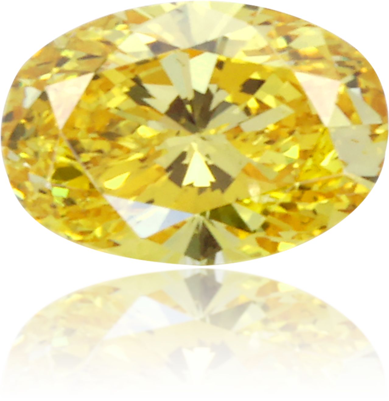 Diament 0.44 ct Fancy Intense Orangey Yellow/SI1