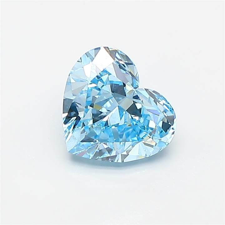 1.04 CT Fancy Vivid Blue HEART