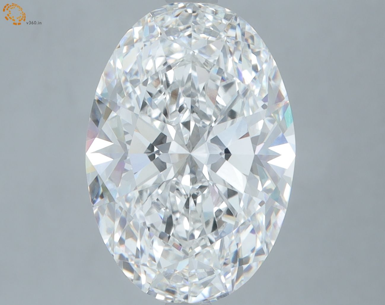 5.09 ct. oval Lab Grown Diamond front image