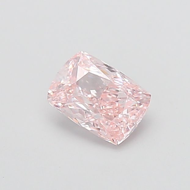 1.0 CT Fancy Light Brown Pink CUSHION MODIFIED