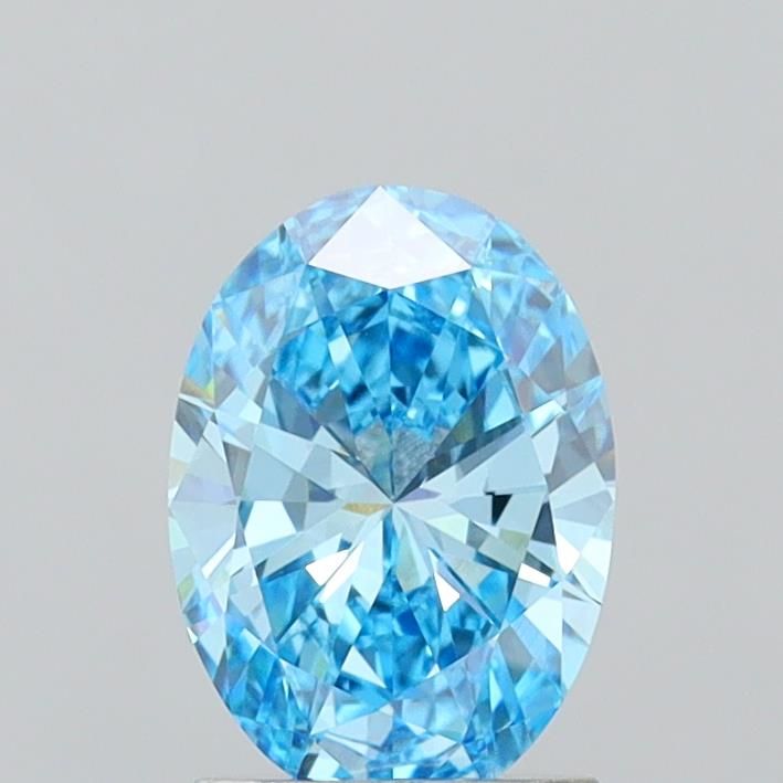1.44 CT Fancy Vivid Blue OVAL