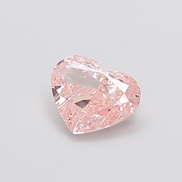 0.91 CT Fancy Brownish Pink HEART