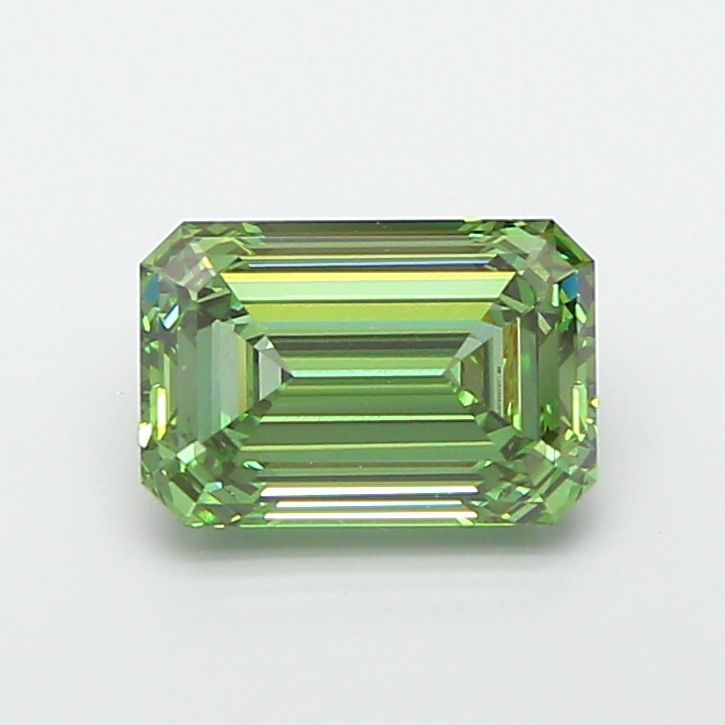 1.54 CT Fancy Vivid Green EMERALD