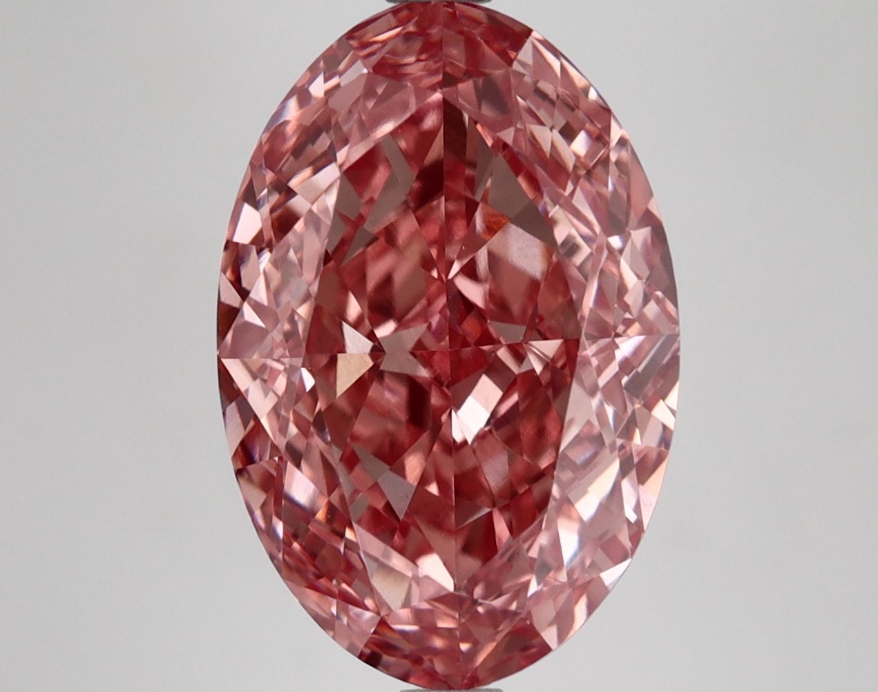5.55 ct. oval Lab Grown Diamond front image