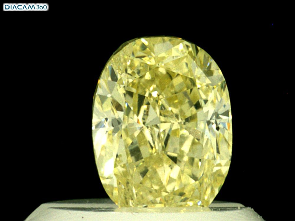 Diament 0.49 ct Fancy Light Yellow/I1