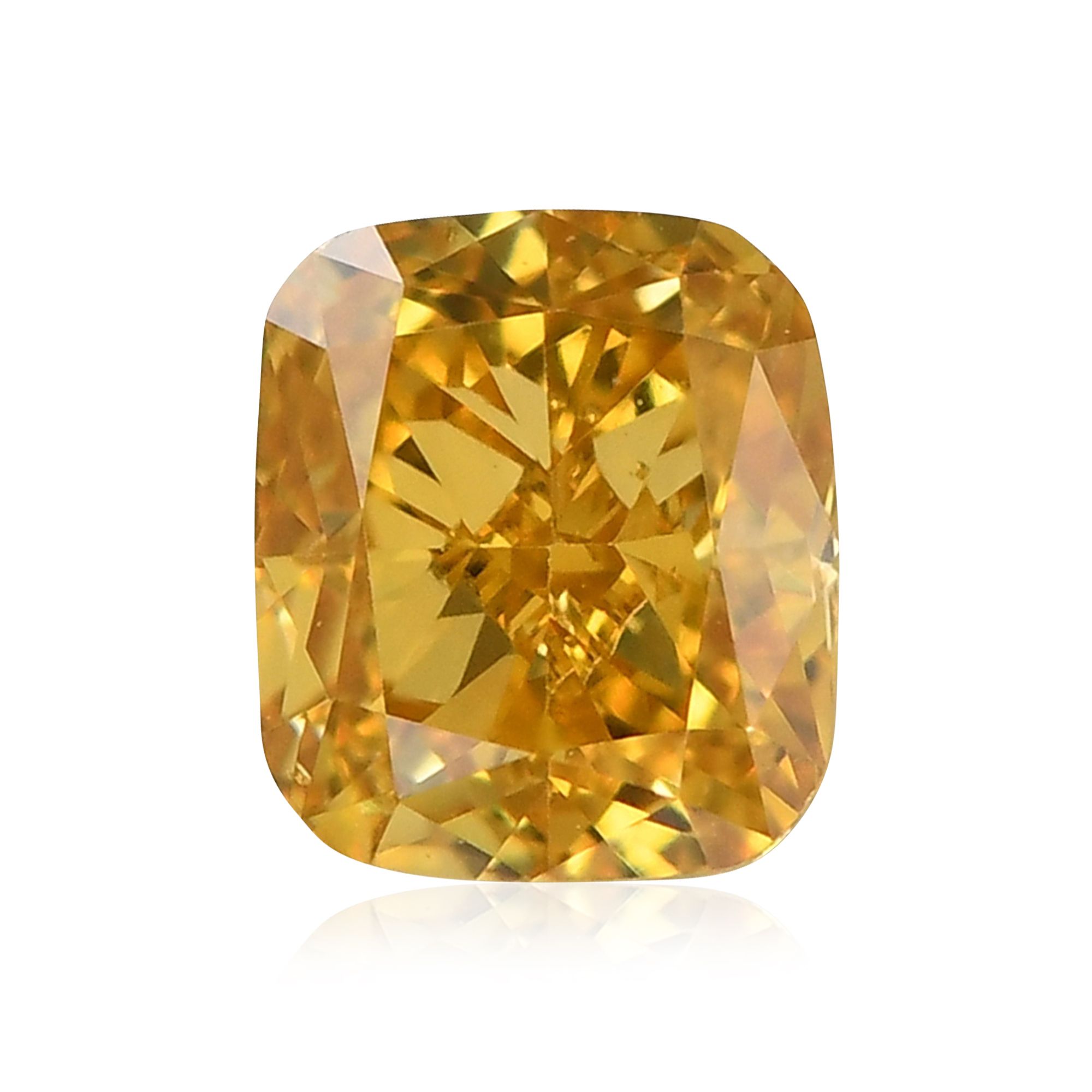 Diament 0.39 ct Fancy Deep Orangey Yellow/SI2