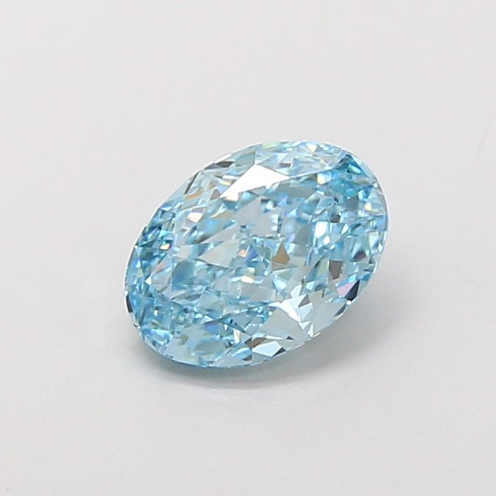 1.57 CT Fancy Vivid Blue OVAL