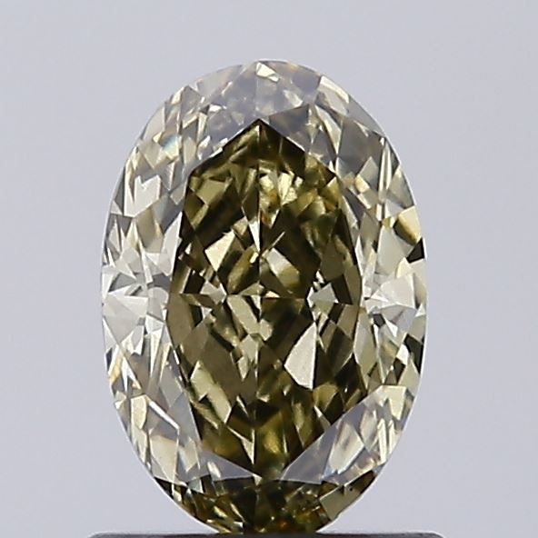 1.03 CT Fancy Gray Yellow OVAL