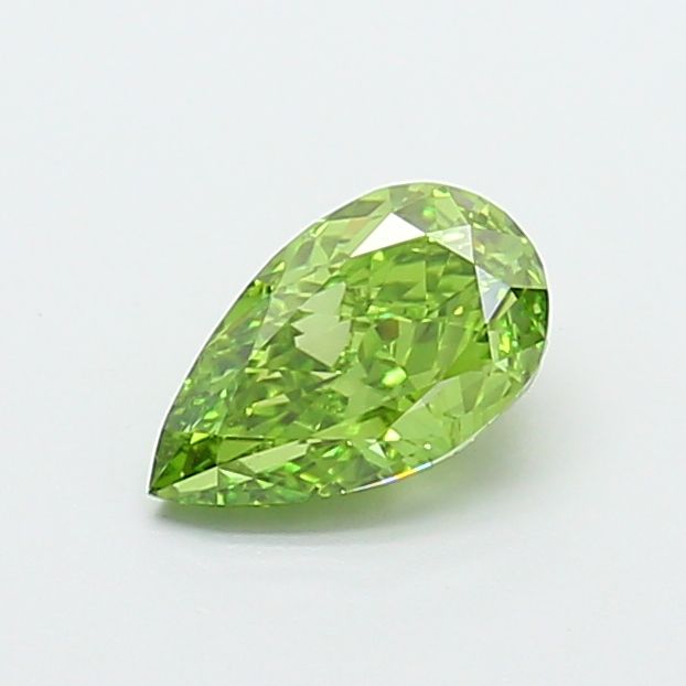 1.01 CT Fancy Vivid Green PEAR
