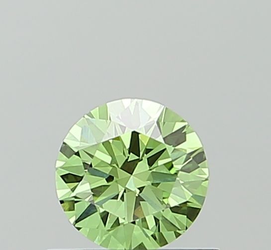 0.55 CT Fancy Vivid Green ROUND