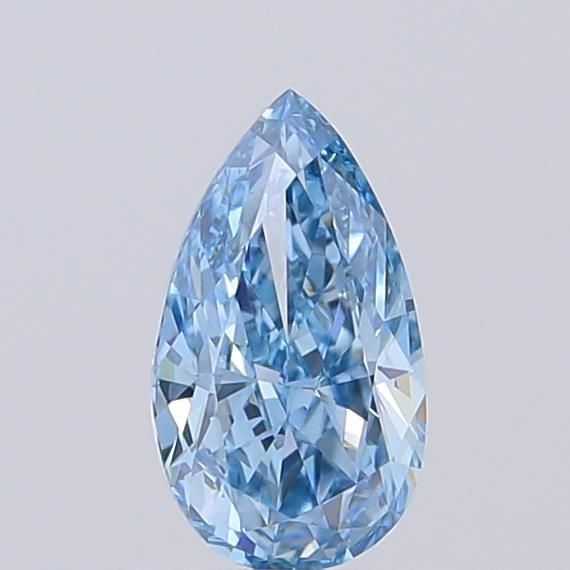 0.91 CT Fancy Vivid Blue PEAR