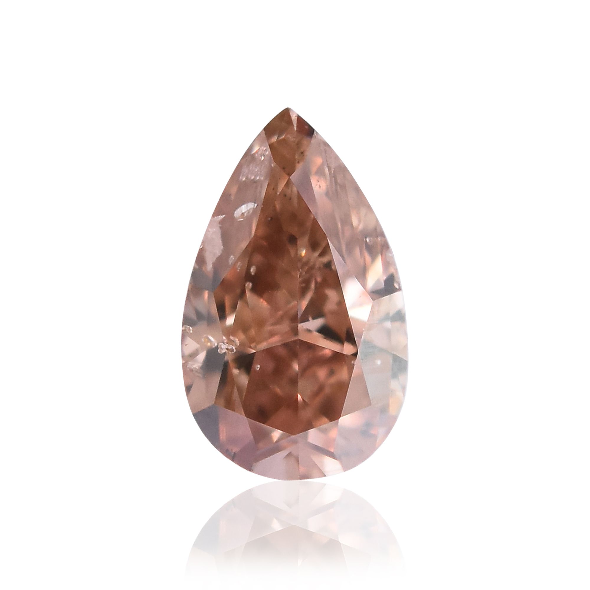 Diament 0.27 ct Fancy Deep Orangey Pink/I1
