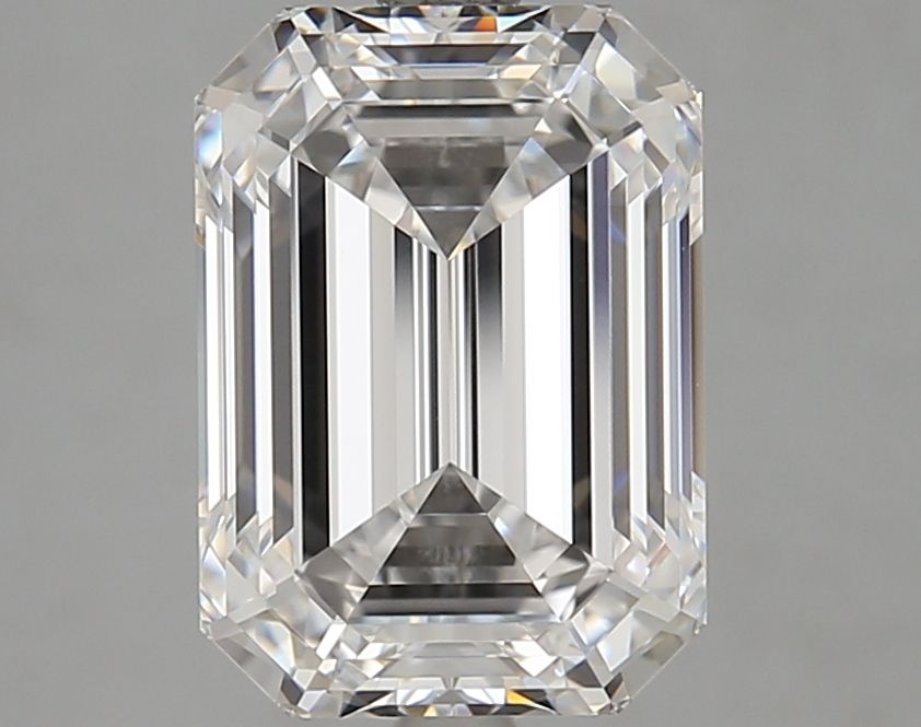 Diamant Émeraude 4.05 ct - Couleur D - Pureté VVS2
