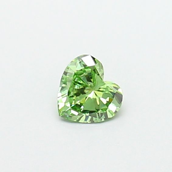 0.31 CT Fancy Vivid Green HEART
