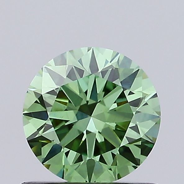 0.73 CT Fancy Vivid Green ROUND