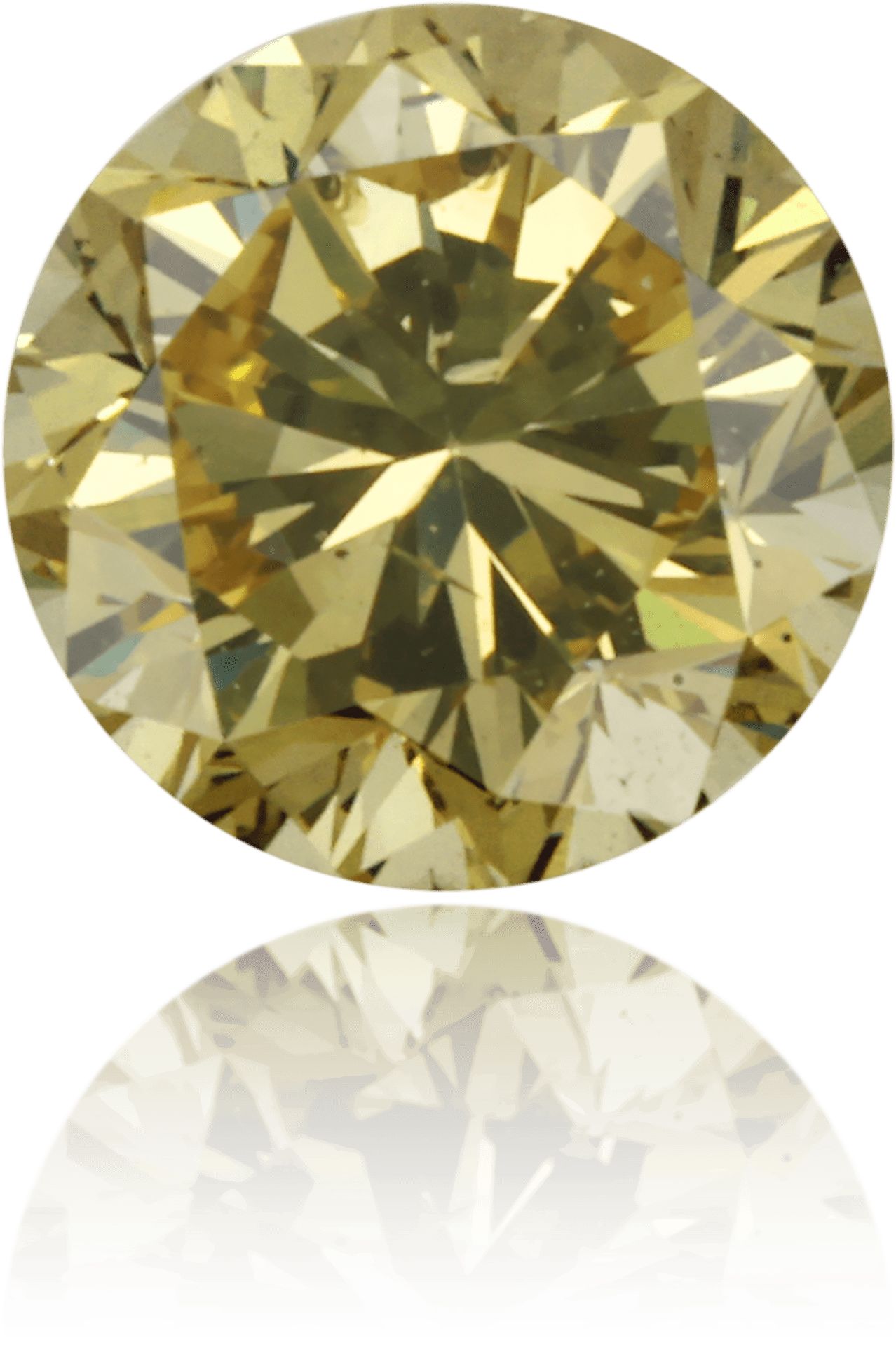 Diament 0.46 ct Fancy Intense Brownish Greenish Yellow/SI1