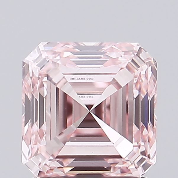 1.39 CT Fancy Intense Pink ASSCHER