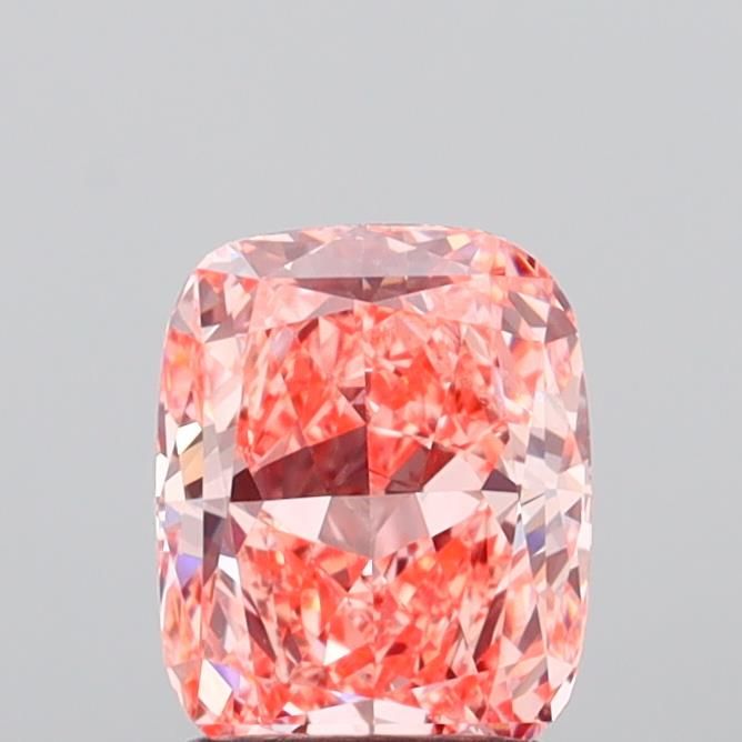 1.6 CT Fancy Vivid Orange Pink CUSHION MODIFIED