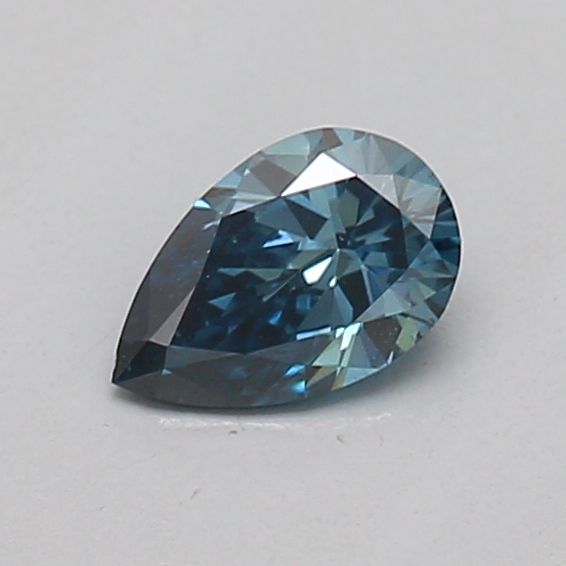 0.19 CT Fancy Deep Blue PEAR
