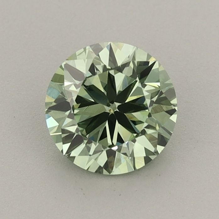 0.76 CT Fancy Vivid Green ROUND