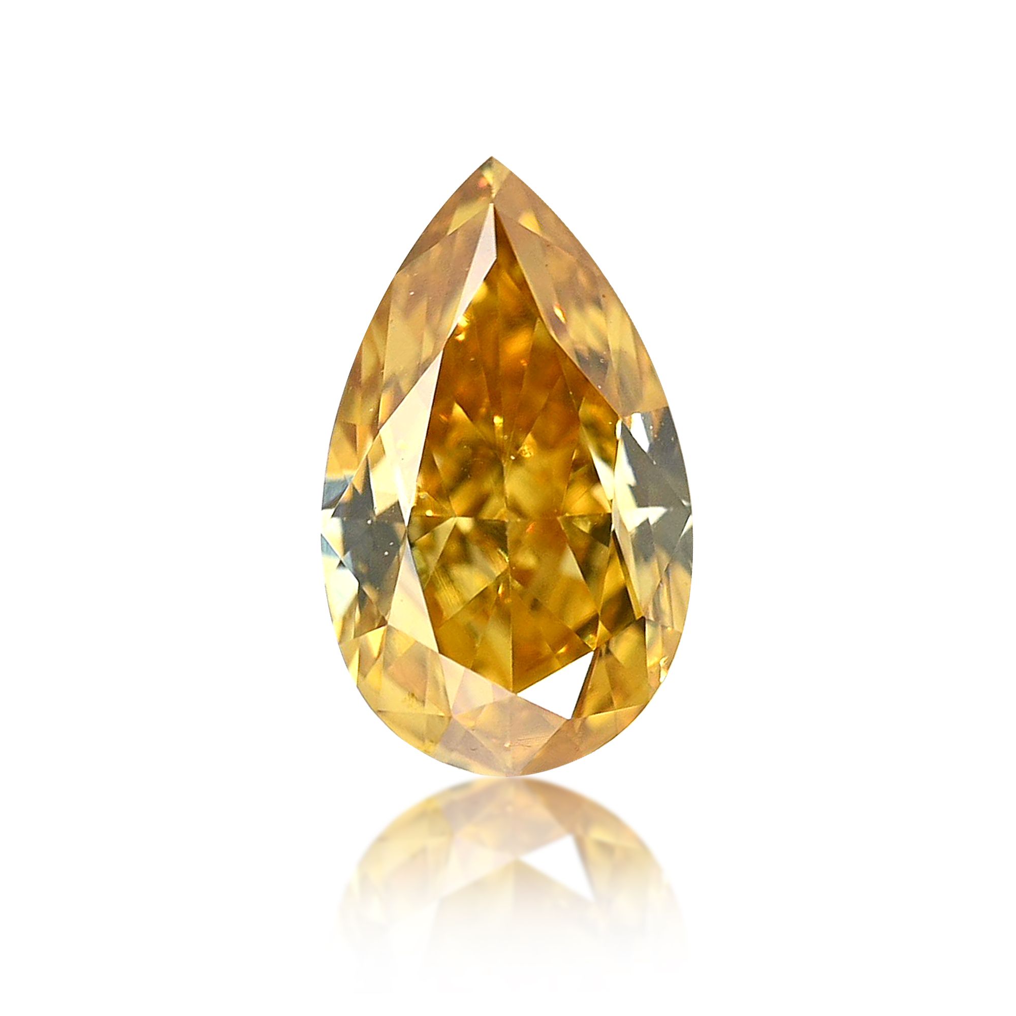 Diament 0.28 ct Fancy Intense Orange Yellow/VS1