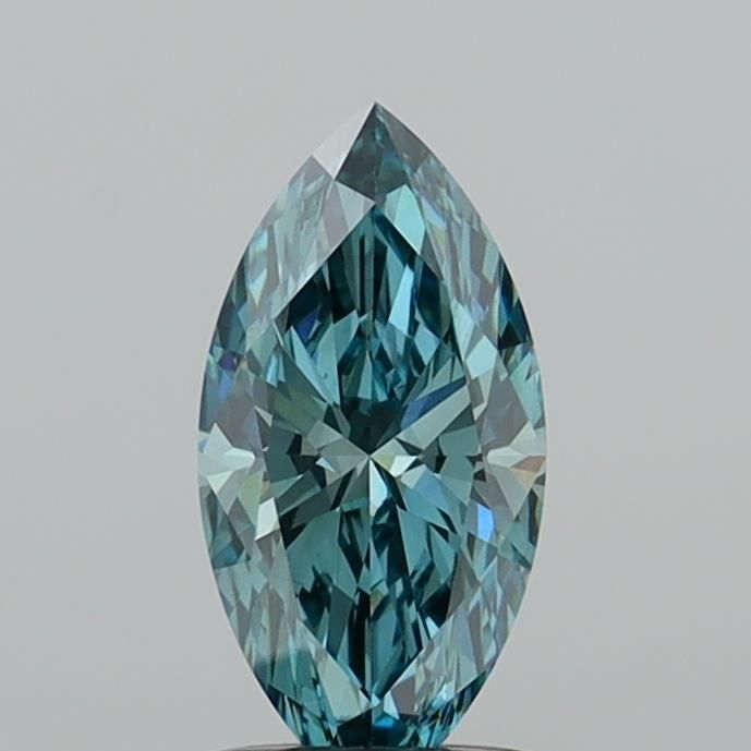 1.01 CT Fancy Vivid Blueish Green MARQUISE