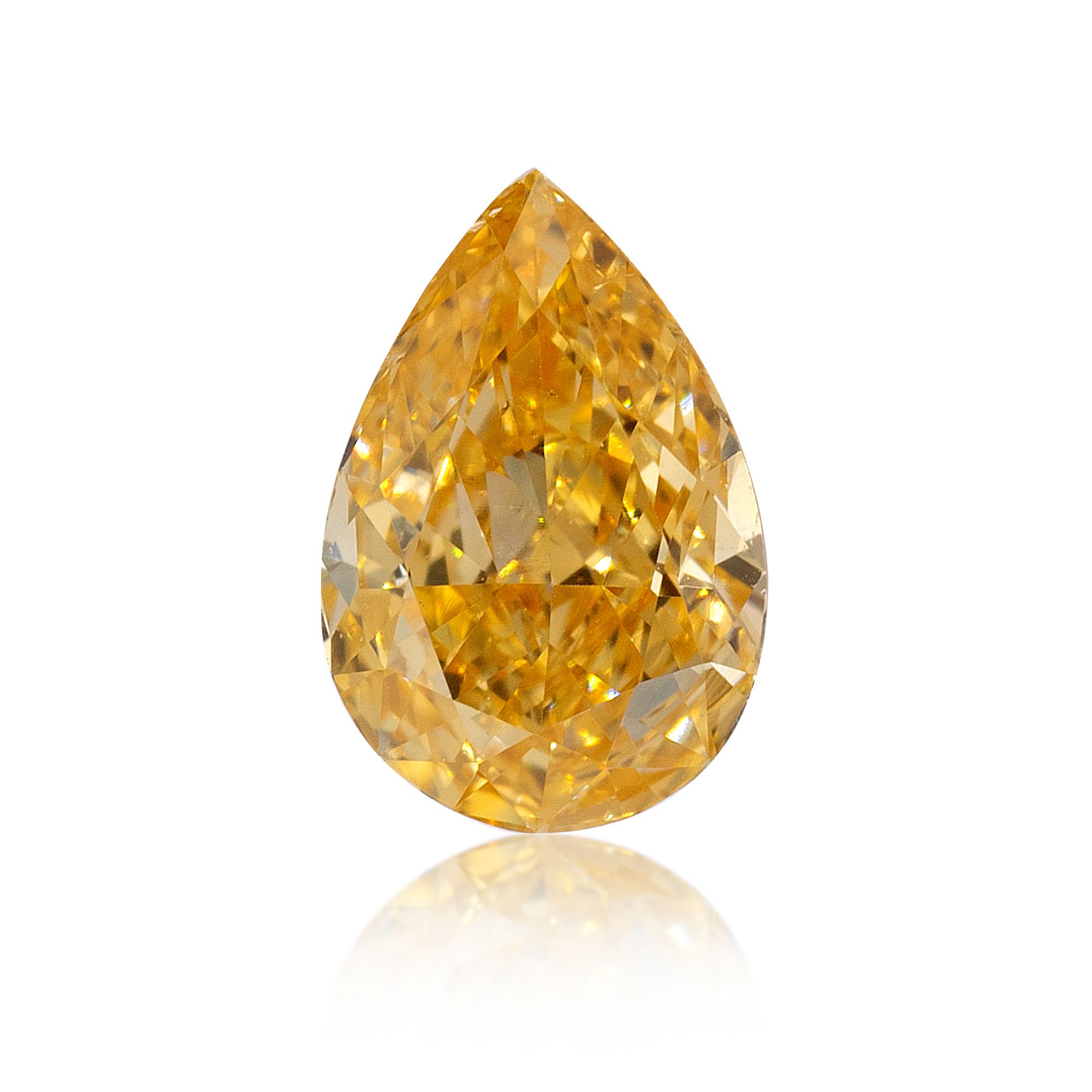 Diament 0.31 ct Fancy Intense Orange Yellow/VS2