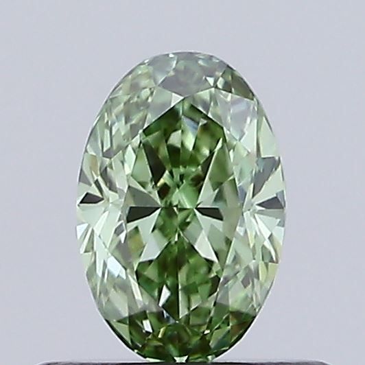 0.49 CT Fancy Vivid Green OVAL