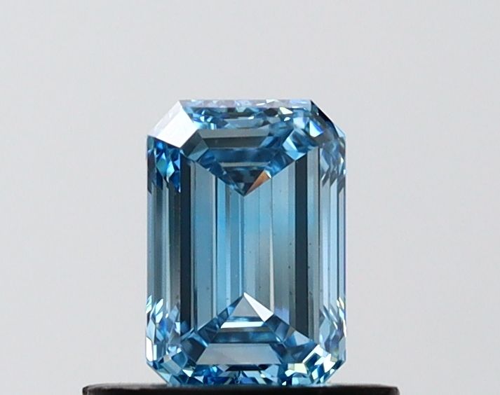 0.74 CT Fancy Intense Blue EMERALD