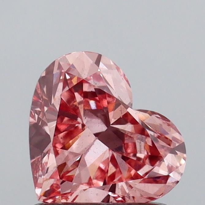 1.02 CT Fancy Vivid Pink HEART