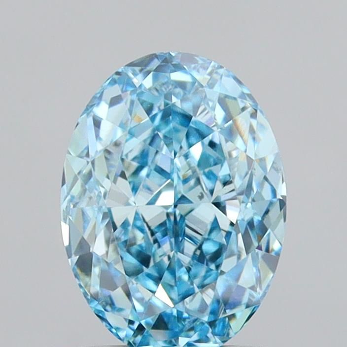 1.5 CT Fancy Vivid Blue OVAL