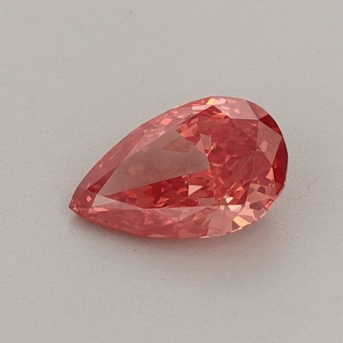 0.42 CT Fancy Vivid Pink Orange PEAR