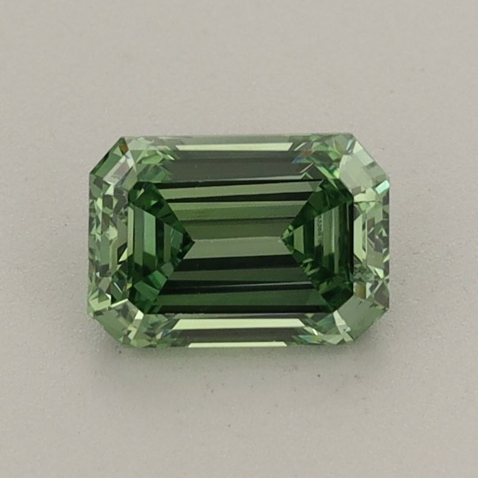 0.72 CT Fancy Vivid Green EMERALD
