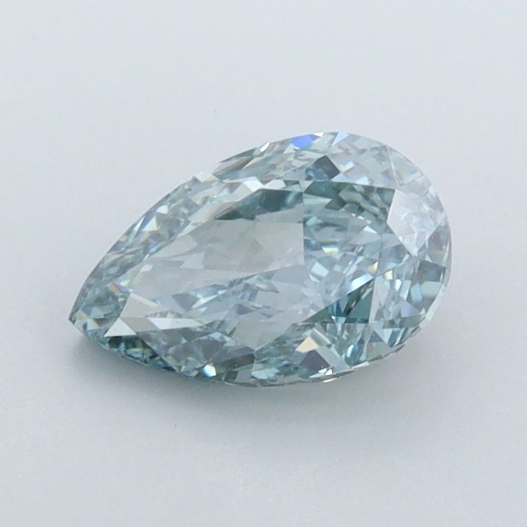 1.01 CT Fancy Vivid Greenish Blue PEAR