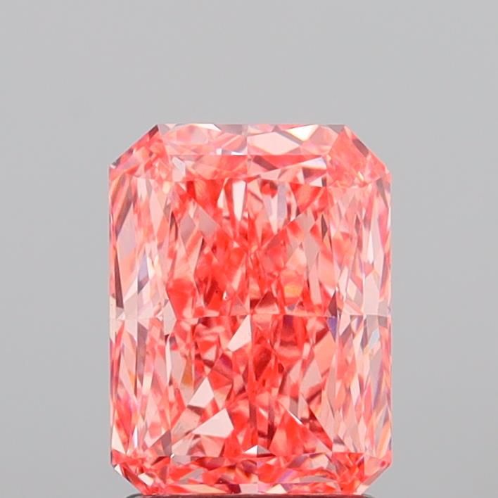 2.08 CT Fancy Vivid Orangey Pink RADIANT
