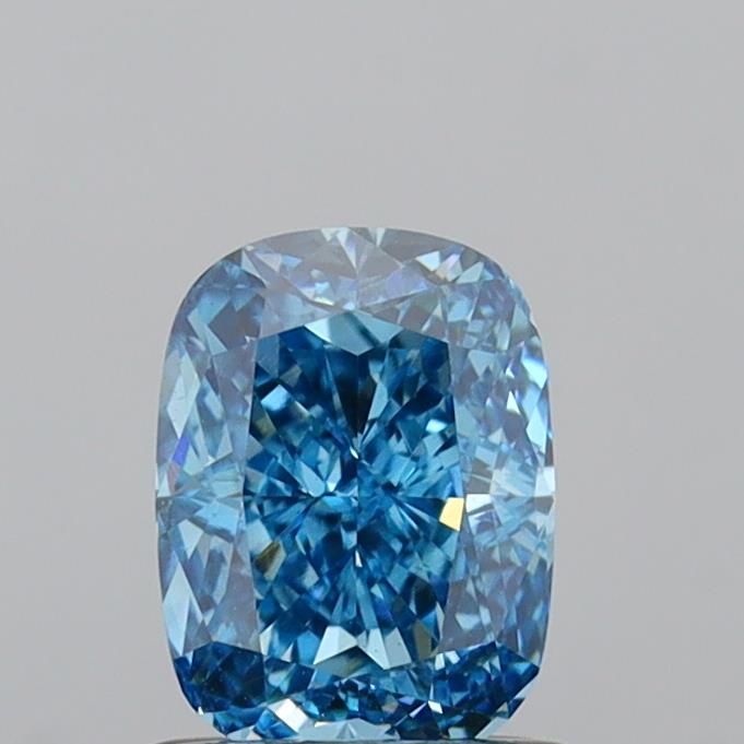 1.32 CT Fancy Vivid Blue CUSHION MODIFIED